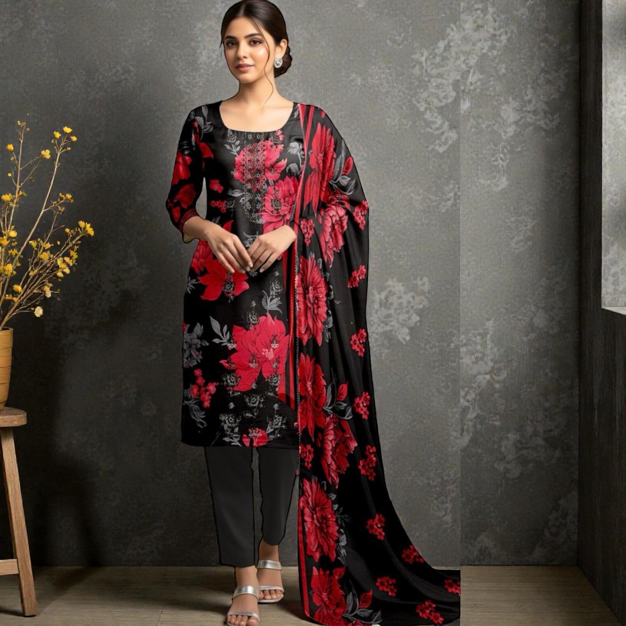 3 Piece Lawn Suit (Kameez, Trouser & Dupatta)