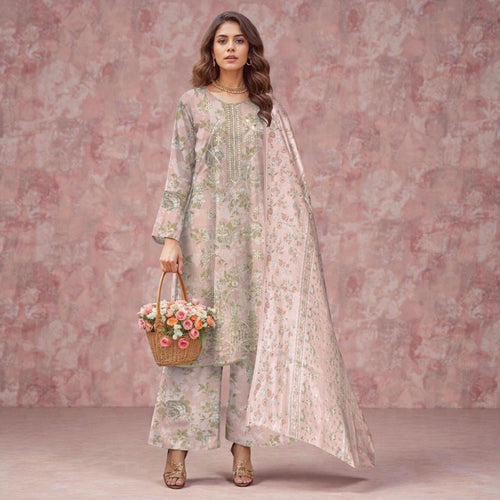 3 Piece Lawn Suit (Kameez, Trouser & Dupatta)